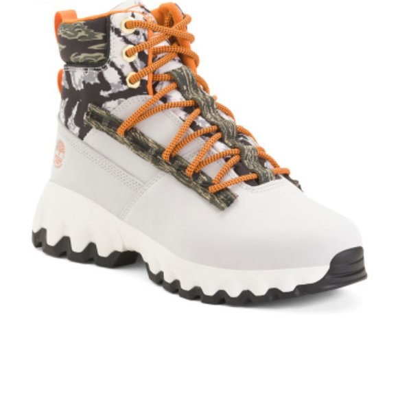 (50% OFF) NWB Timberland Leather Nubuck Waterproof Euro Hiking Gray Boots 7.5 M - Picture 6 of 6